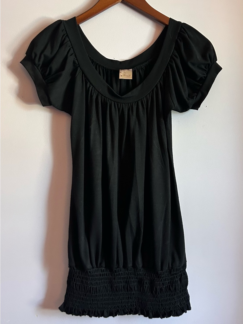 Y2K Black Short Sleeve Top By Zoah Size Medium